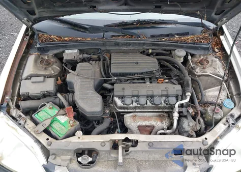 2003 Honda Civic Lx z USA, uszkodzony, nr VIN 1HGEM22513L057357